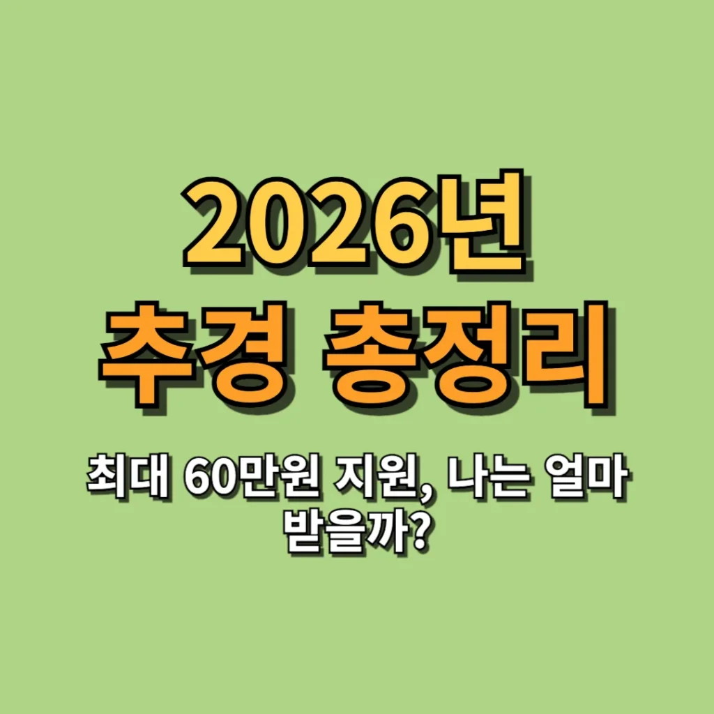 2026 추경 총정리 고유가 피해지원금부터 교통비 환급까지 내가 받을 지원 한눈에