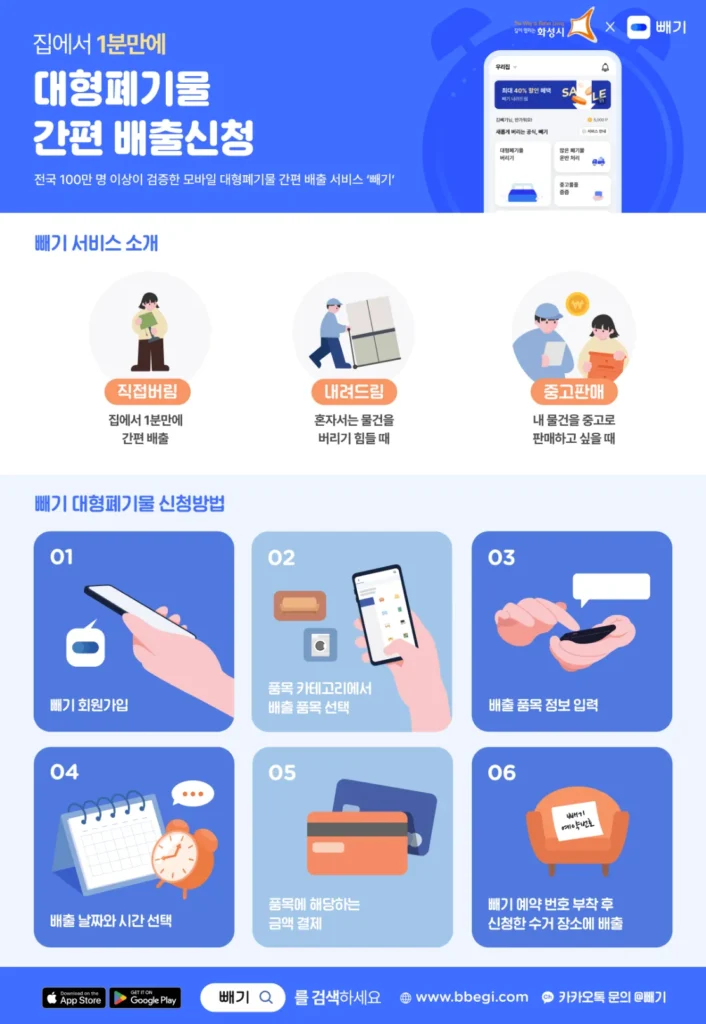 화성시 대형폐기물 인터넷 신고 절차