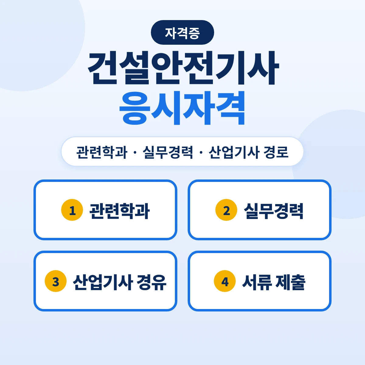 건설안전기사 응시자격: 관련학과·건설 현장 경력·산업기사 경유 10가지 경로