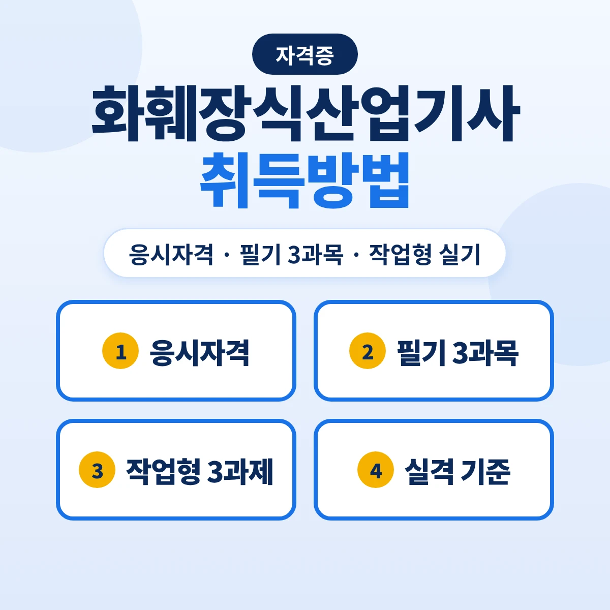 화훼장식산업기사 취득방법: 응시자격 8가지 경로·필기 3과목 10개 주요항목·작업형 3과제 공개문제와 실격 기준