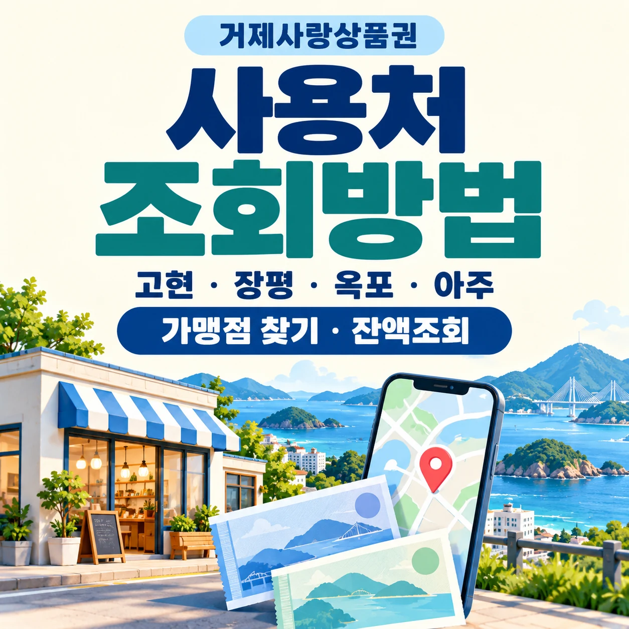 거제사랑상품권 사용처 조회방법