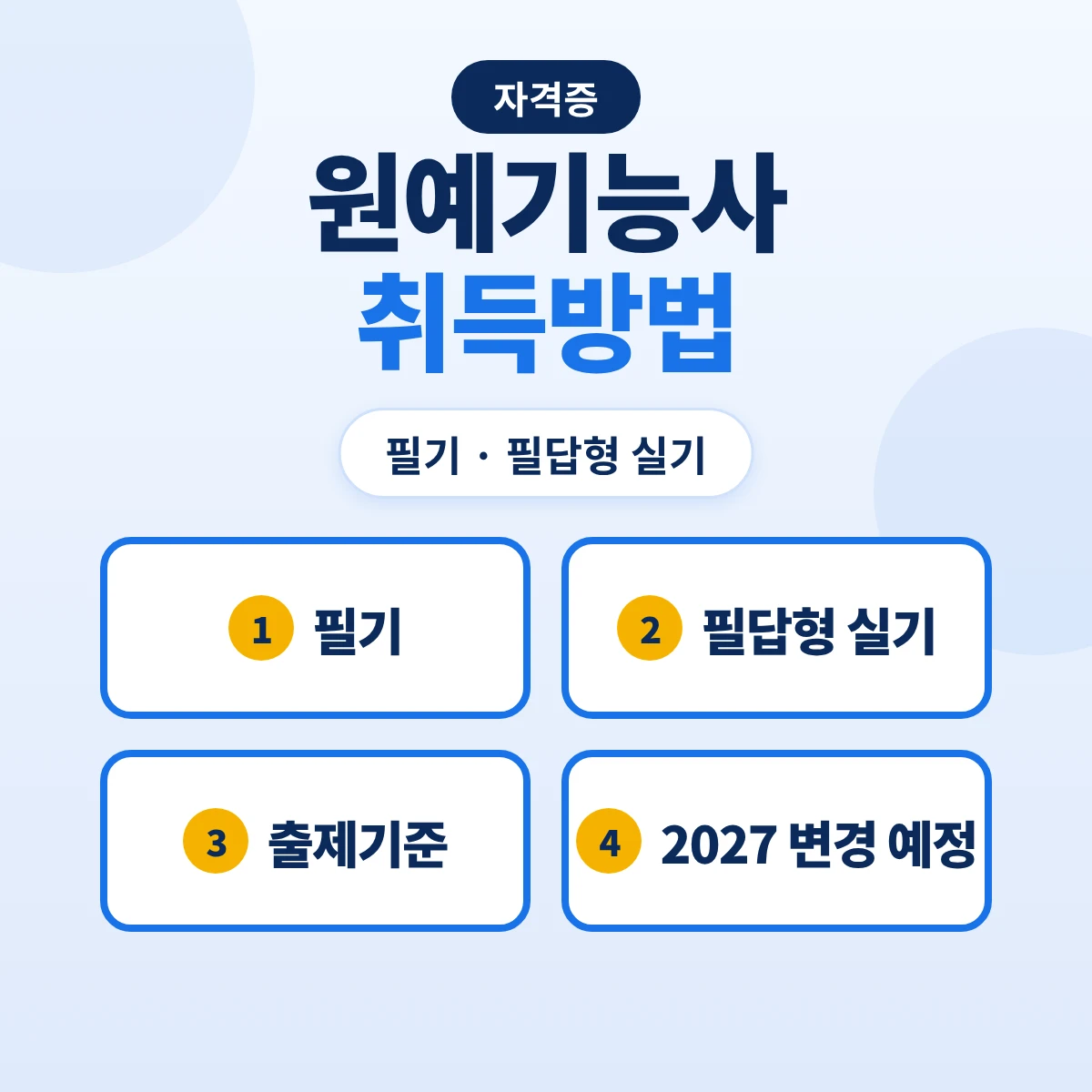 원예기능사 취득방법: 응시자격·필기 17개 주요항목·필답형 실기와 2027 실기 출제기준 변경 예정