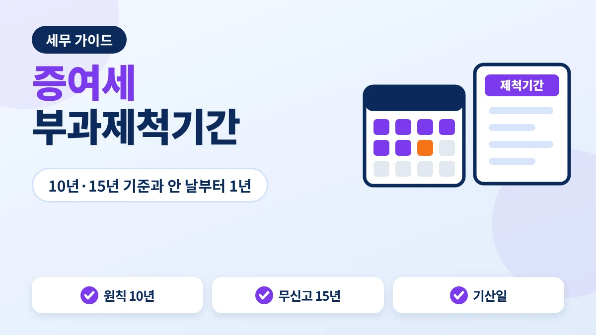 증여세 부과제척기간 안내 이미지