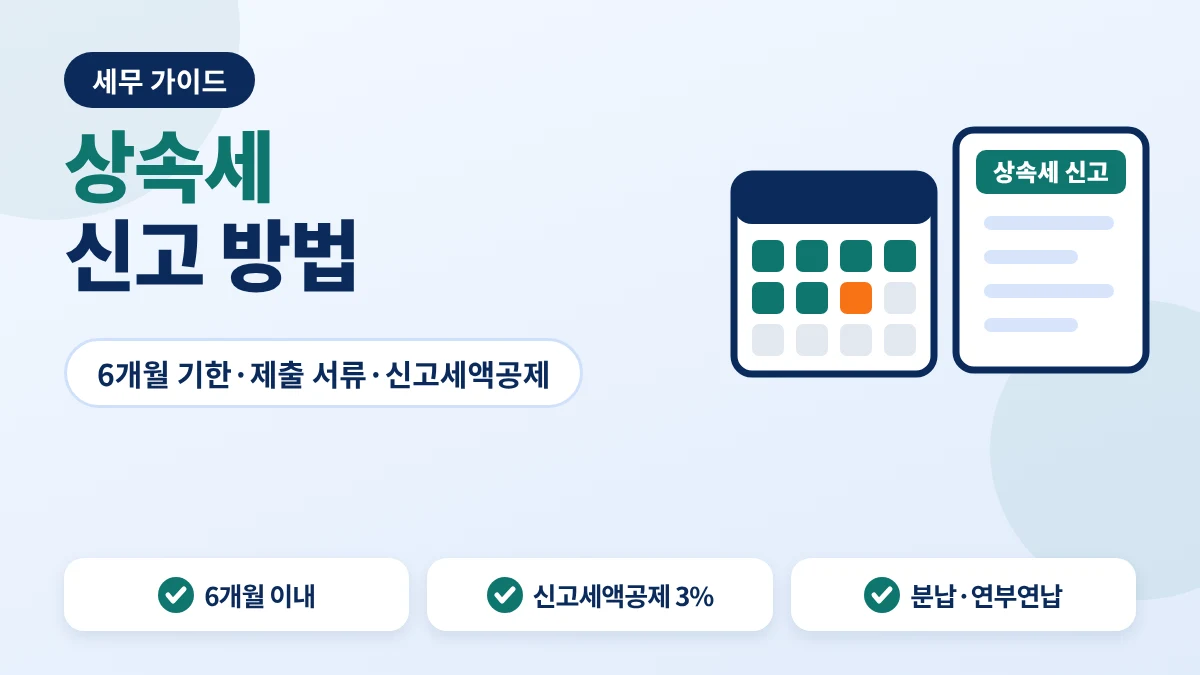 상속세 신고 안내 이미지