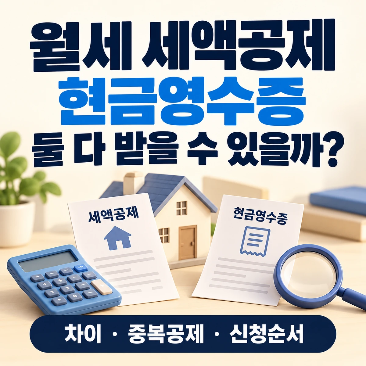 월세 세액공제 자격·현금영수증 발급 내역·중복공제 제외 확인사항