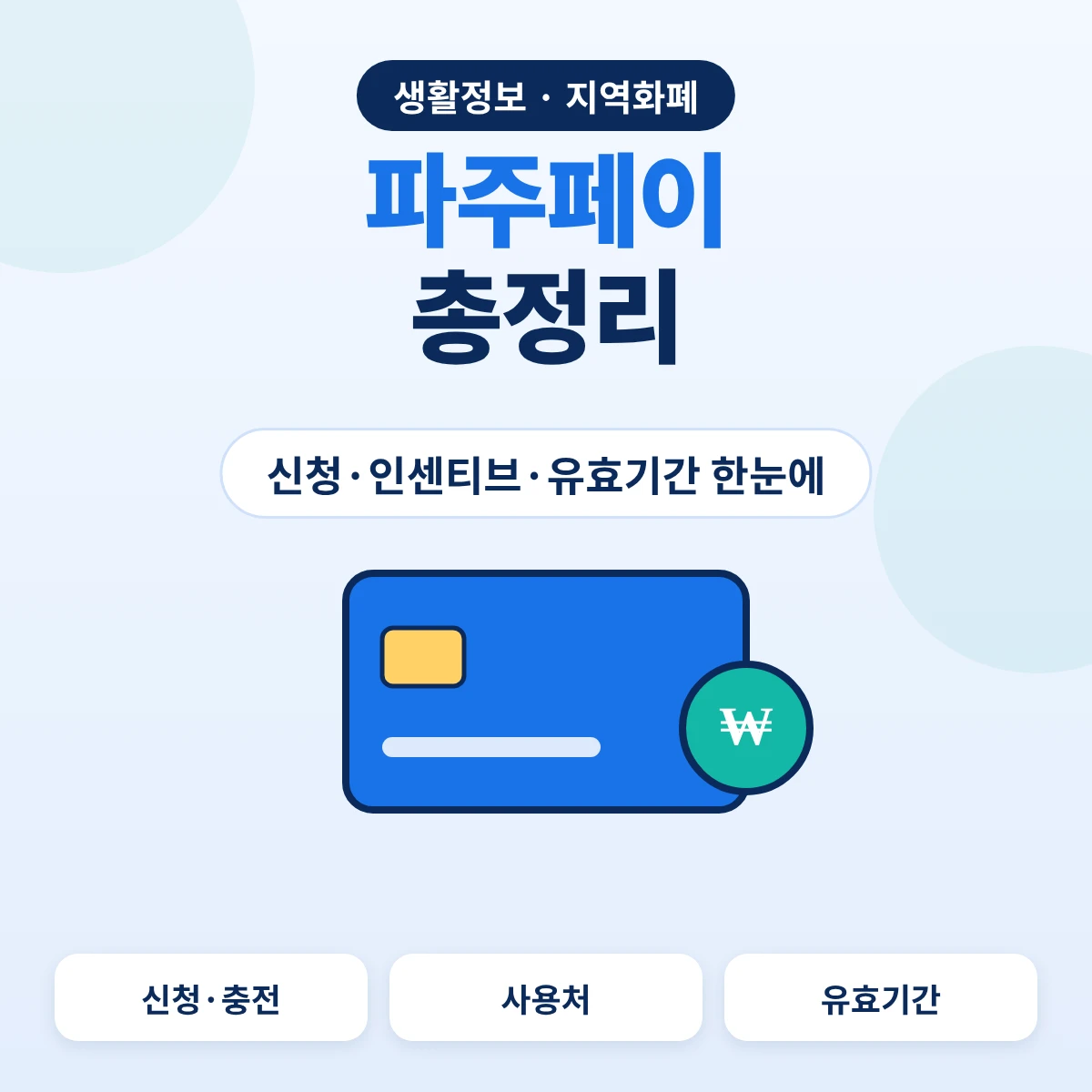 파주페이 총정리, 신청·충전부터 인센티브와 유효기간까지 안내