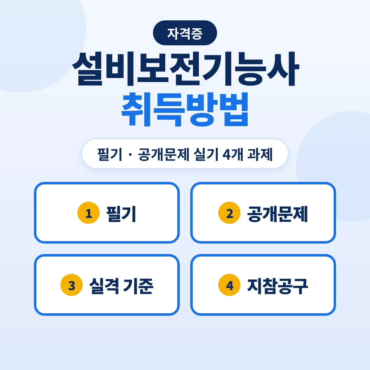 설비보전기능사 취득방법: 필기 60문항·실기 4개 과제 공개문제·실격 기준과 지참공구
